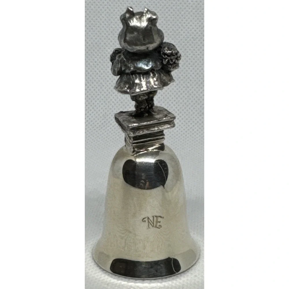 Beatrix Potter Little Pig Robinson Pewter Bell NE Collectors Society
